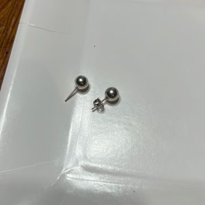 Tiffany &co stood earrings silver